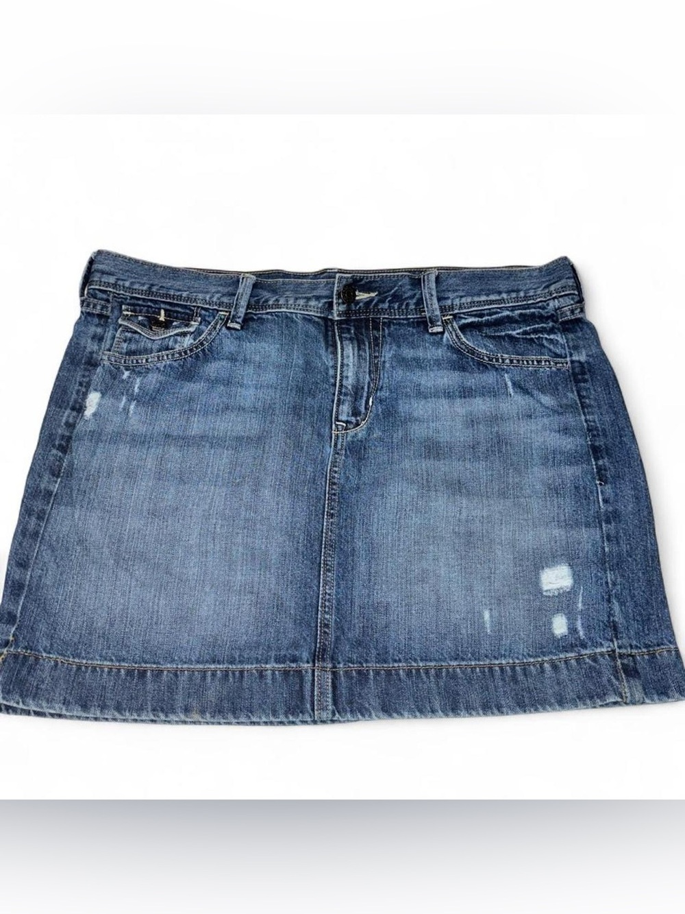 Old Navy Dark Blue 100% Cotton Denim Mini Skirt